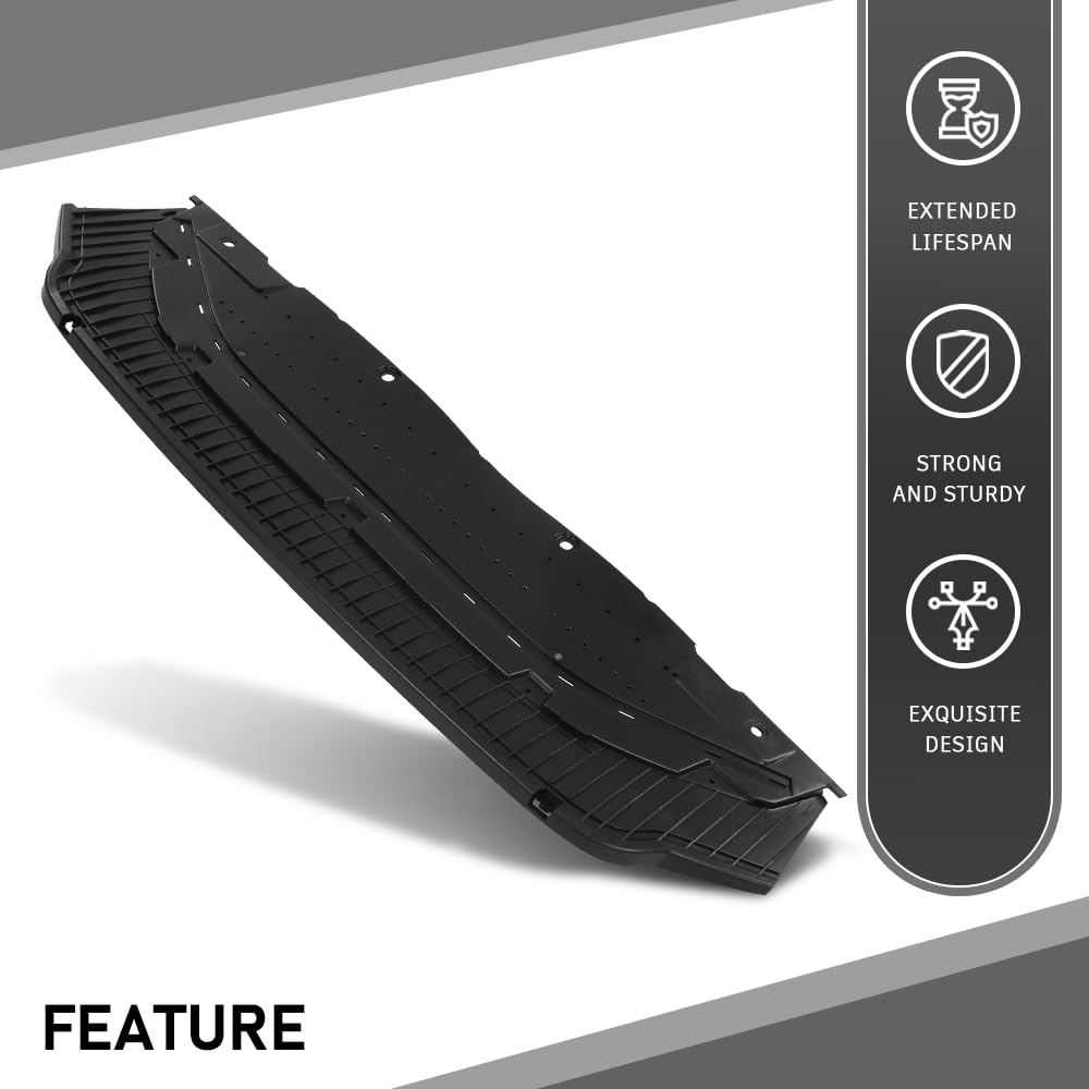 G-PLUS Front Lower Engine Splash Shield, Compatible with Audi A6 & A6 Quattro 2012-2015, Bumper Lower Grill Plate, 4G0807611, 4G0 807 611