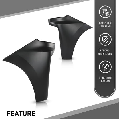 G-PLUS Front Bumper End Cap Extension Trim Pair Compatible with Chevy Silverado 1500 2019-2022 Replacement for GM1016110, GM1017110