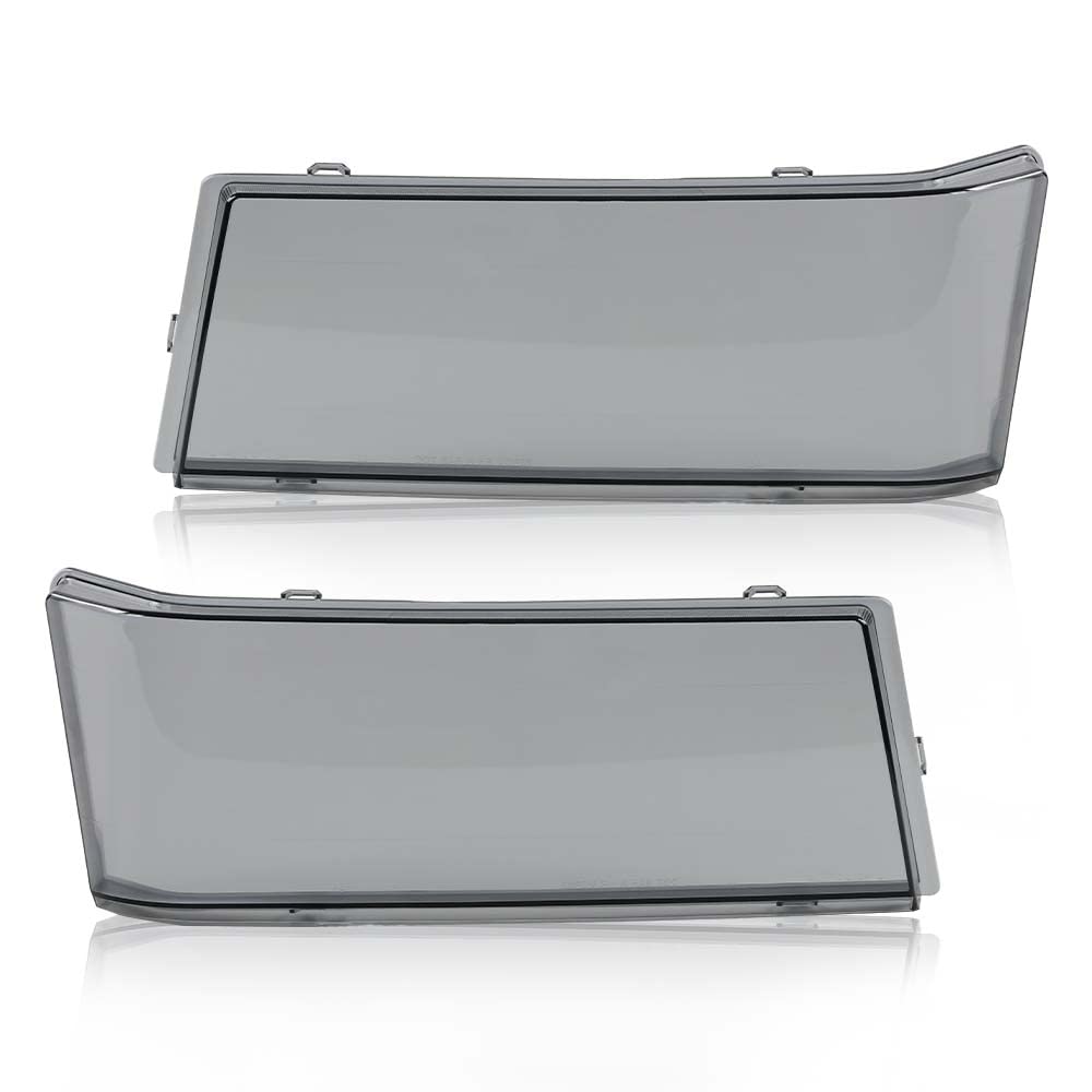 G-PLUS Headlights Assembly Bumper Lights Cover Smoke Compatible with 2004-2012 Chevy Colorado/GMC Canyon.2006 Isuzu i-280/i-350.2007-2008 Isuzu i-290/ i-370 19328954,19328955