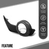 G-PLUS Fog Light Trim Driving Lamp Passenger Right Side RH Hand Compatible with Toyota 4Runner (submodel: SR5 Premium, TRD Off-Road Premium) 2018 2019 2020 5212735100, TO1039173 Black