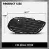 G-PLUS Front Bumper Fog Grille Cover Compatible with Benz C-Class W205 2015-2018,Fit Benz C300 (4Matic, Base) 2015-2018 2058854123, 2058854023