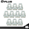 G-PLUS Body Side Fender Door Box Belt Molding Trim Clips 10pcs ZE Compatible with Dodge Ram 77-90