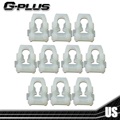 G-PLUS Body Side Fender Door Box Belt Molding Trim Clips 10pcs ZE Compatible with Dodge Ram 77-90