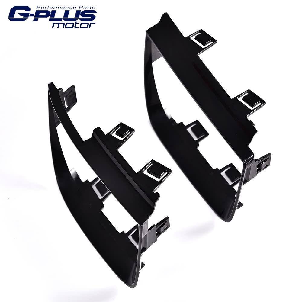 G-PLUS Tail Light Bezel Covers Kit Compatible with 2010-2013 Chevy Camaro LT LS SS,Glossy Black Set of 4