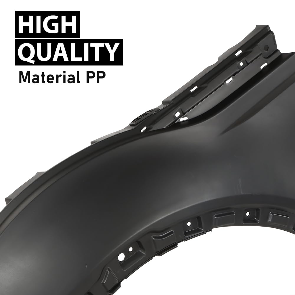 G-PLUS Front Left Fender Panel Compatible with Evoque 2012-2018 Black