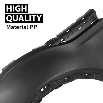 G-PLUS Front Left Fender Panel Compatible with Evoque 2012-2018 Black