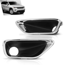 G-PLUS 2PCS Fog Light Cover Bezels for Jeep Grand Cherokee 2016-2020 Chrome Product Details