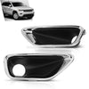 G-PLUS Fog Light Cover Lamp Bezel Trims Compatible with Jeep Grand Cherokee 2016-2020 Pair Chrome 68261710AA, 68261711AA