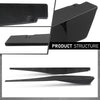 G-PLUS Side Skirts Extension Panel Lip Compatible with Chevy Corvette C8 Stingray Z51 2-Door 2020-2023 Gloss Black