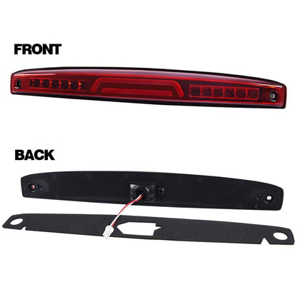 G-PLUS LED Third 3rd Brake Light Compatible with Dodge Ram 2500 3500 2003-2006 High Mount Stop Cargo Lamp Red Lens Chrome Housing 05086509AA