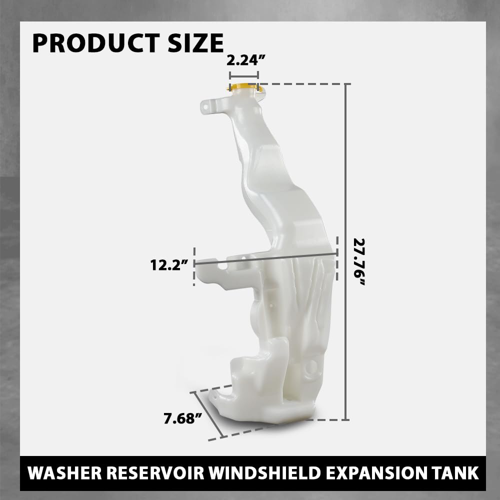 G-PLUS Washer Reservoir Windshield Expansion Tank Compatible with Jeep Grand Cherokee 2011-2021 CH1288220, 57010719AF