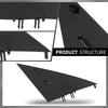 G-PLUS Front A-Pillar Triangular Cover Plate Left Compatible with Tesla Model 3 2017-2023 1130655 00 E, 1130655-00-E Gloss Black