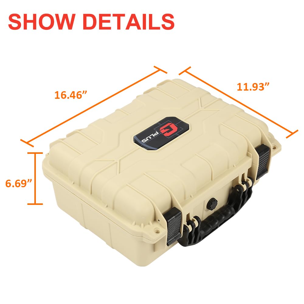 G-PLUS Graded Card Storage Box Compatible with BGS PSA SGC FGS Weatherproof Graded Sports Trading Cards(Large, Beige)