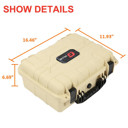 G-PLUS Graded Card Storage Box Compatible with BGS PSA SGC FGS Weatherproof Graded Sports Trading Cards(Large, Beige)