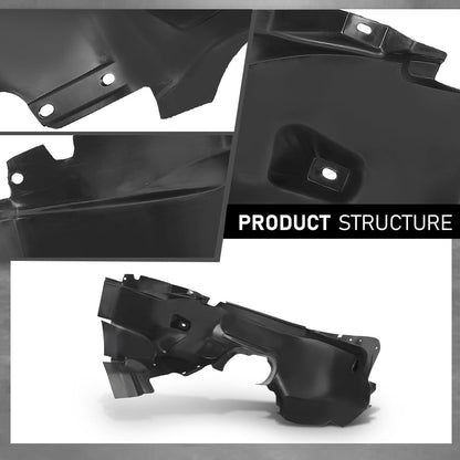 G-PLUS Pair Front Fender Liner, Compatible with Ford Focus S SE 2012-2018, LH Driver & RH Passenger 2PCS, AM5Z16102A, AM5Z16103A