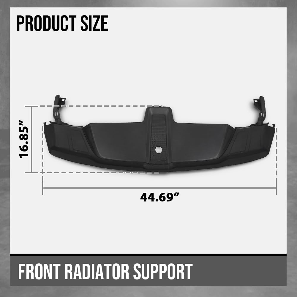 G-PLUS Front Radiator Support Lock Trim Cover Panel Compatible with Porsche Cayenne 2019 2020 2021 2022 2023 9Y0805504 Black