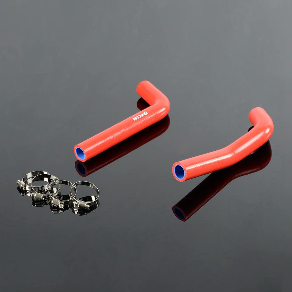 G-PLUS Silicone Coolant Radiator Hose Kit Red Compatible with YAMAHA YFZ450 2004 2005 2006 2007 2008