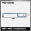 G-PLUS TPE Dash Dashboard Cover, Compatible with Ford Ranger 1983-1987, Fit Ranger Custom/S/XLT/STX 1988, Light Blue