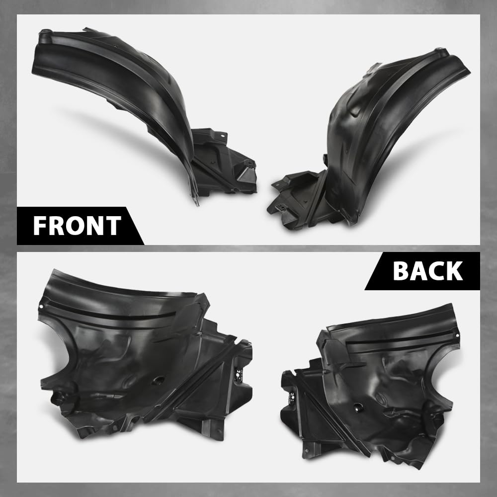 G-PLUS Fender Liner Front Left & Right Side Set Fit Benz E250 (submodel: Bluetec, Bluetec 4Matic) 2014-2016,Fit Benz E300 4Matic 2012-2013, 2015,Fit Benz E350 4Matic 4-Door, Wagon 2011-2014