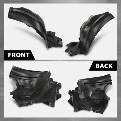 G-PLUS Fender Liner Front Left & Right Side Set Fit Benz E250 (submodel: Bluetec, Bluetec 4Matic) 2014-2016,Fit Benz E300 4Matic 2012-2013, 2015,Fit Benz E350 4Matic 4-Door, Wagon 2011-2014