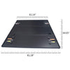 G-PLUS Lock Solid Hard Tri-Fold Tonneau Cover Compatible with Chevy Colorado/GMC Canyon 5' Extra Short Bed 2015-2021 Cargo Truck Bed Cover