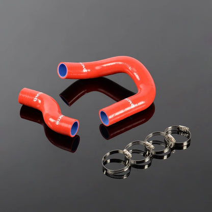 G-PLUS Silicone Coolant Radiator Hose Kit Clamps Compatible With 1968-1973 NISSAN Datsun 510 KA24-DE,Red