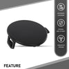 G-PLUS Black Front Bumper Tow Hook Eye Cap Cover Compatible with Jeep Compass 2.0L 2.4L 2017-2021 5SY62TZZAB