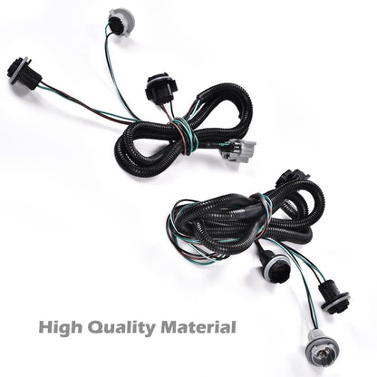 G-PLUS Left&Right Tail Light Lamp Wiring Harness, Compatible with Chevy Silverado 2007-2014/ GMC Sierra 2008-2014