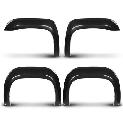 G-PLUS Fender Flares Compatible with GMC Sierra 1500 2007 2008 2009 2010 2011 2012 2013, Only Fit Short Bed 69.3" Fleetside Factory Style Smooth Black