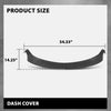 G-PLUS TPE Molded Dash Cover Cap Black Compatible with Chevy Cavalier 1995 1996 1997 1998 1999 2000 2001 2002 2003 2004 2005