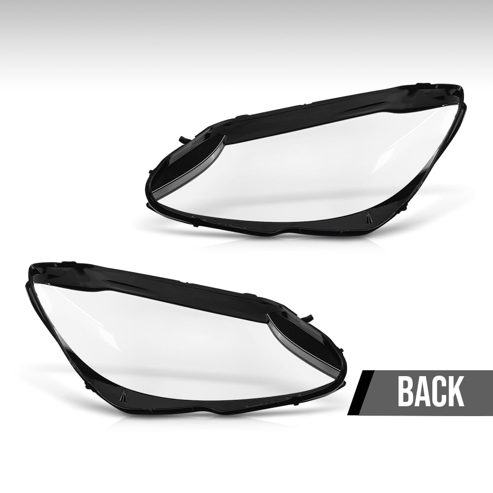 G-PLUS Headlight Lens Cover Compatible with Benz C-Class W205 2019-2020 Left & Right Front Headlamp Lens Cover Clear