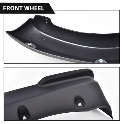 G-PLUS Fender Flares 4PCS Compatible with Chevy Silverado 1500 2019 2020 2021 (Not Fit GMC Sierra/ 2019 LD) Smooth Pocket Riveted Black