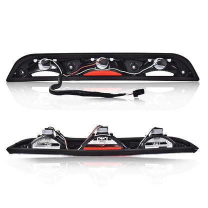 G-PLUS LED 3rd Third Brake Light Compatible with Ford F150 2015 2016 2017,Compatible with F250 F350 F450 F550 Super Duty 2017 High Mount Rear Stop Light Cargo Lamp Red & Clear Lens Chrome Housing