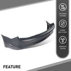 G-PLUS Rear Bumper Cover Compatible with Ford Mustang 2018-2023 Without Sensor Holes Close-up View