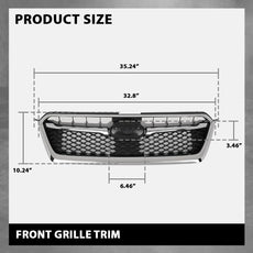 G-PLUS Front Bumper Grille for Subaru Impreza 2012-2016 Crosstrek 2016-2017 Additional Angle