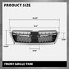 G-PLUS Front Bumper Grille w/Moulding Trim Compatible with Subaru Impreza 2012-2016,Fit Subaru Crosstrek 2016-2017 SU1200163