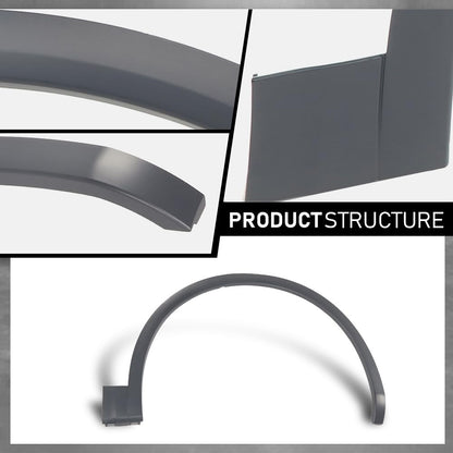 G-PLUS Front Right Wheel Flare Opening Molding Arch Trim Compatible with Audi Q5 Base 2018-2020, Not Fit SQ5 or Q5 S-line Fender Flare Passenger Side 80A853718EGRU