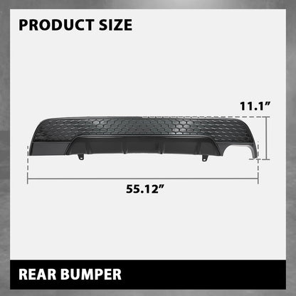 G-PLUS Rear Bumper Valance Cover Compatible with Toyota Corolla SE XSE 2020-2022 5216902071, 5216902070,52453-02900 Black