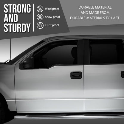 G-PLUS Outer Rocker Panels Compatible with 2009-2014 Ford F150 4 Door Crew Cab silvery