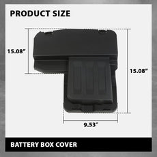 G-PLUS Battery Box Cover for Land Rover Freelander 2 2008-2015 Black Side View