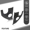 G-PLUS Speaker Kick Panels Pair Black Compatible with Chevy C30 C20 C10 Pickup Suburban Blazer 1967-1972