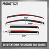 G-PLUS in-Channel Window Visors Window Deflectors Side Wind Deflector Compatible with Chevy Colorado Crew Cab 2023-2025 Fit GMC Canyon Crew Cab 2025 Not Fit Extended/Double Cab 4PCS Smoke