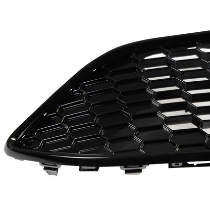 G-PLUS Front Bumper Upper Grille Compatible with Ford Focus S & SE 2015-2018 Replace for F1EZ-8200A, F1EZ-8200B Mesh Grill Honeycomb Style Black