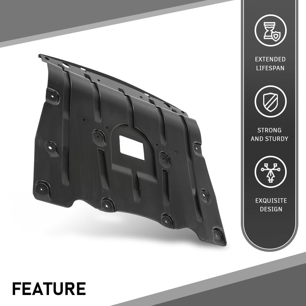 G-PLUS Engine Splash Shield Front Compatible with BMW X5 2019-2024, Fit X6 2020-2024, Fit X7 2019-2024 51487468803, BM1228191