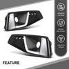 G-PLUS Pair Fog Light Cover, Compatible with Audi A4 S-Line / A4 Quattro / S4 2019, Bumper Grille Bezel, LH Driver & RH Passenger 2PCS, 8WD807681J, 8WD807682J