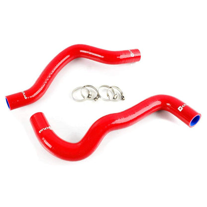 Radiator Coolant & Heater Silicone Hose Kit Clamps Compatible For MAZDA 2 SERIES ZY-VE 2007-2014 2008 2009 2010 2011 2012 2013 (Red -with Clamp Set)