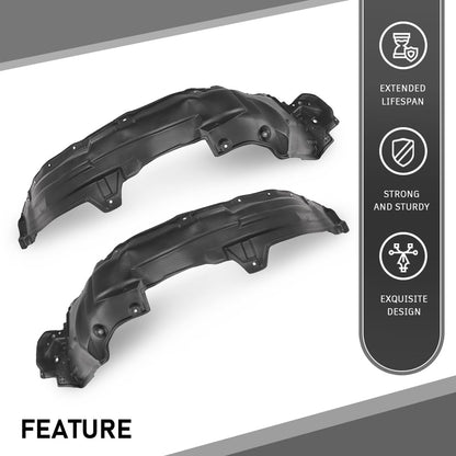 G-PLUS Front Inner Fender Liner Set Compatible with Toyota RAV4 2013-2018 538760R060, 538750R060