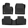 TPE Cargo Mats, Compatible with Santa Fe Sport 2013-2018 (Fits 5-Passenger Model Only), 1st & 2nd Row 3PCS, All Weather Full Cover Protection, Black Cargo Liner Interior Accessories