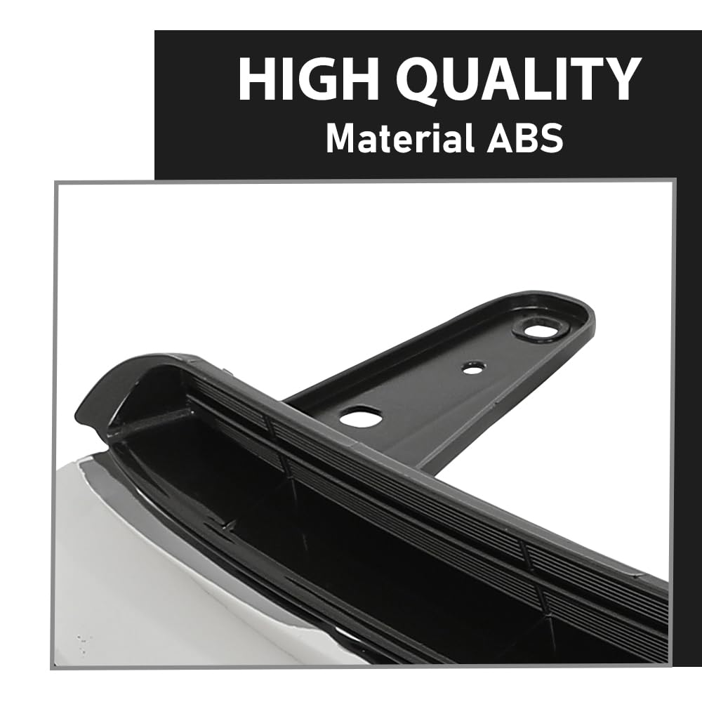 G-PLUS Grille Assembly Compatible with Toyota Highlander (submodel: Hybrid LE, Hybrid Limited, Hybrid XLE, LE, LE Plus, Limited, XLE) 2014-2016 Chrome Grill Insert Black 531010E170, TO1200371