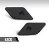 G-PLUS Left Right Headlight Washer Cover Pair Compatible with Volvo S40 V50 2008-2012 39886377, 39886397 Glossy Black
